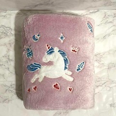 光る 毛布 ブランケット 蓄光 子供 キッズ フランネル 柔らかい ユニコーンの画像