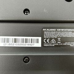 ※通電のみ確認　 傷汚れあり　M-AUDIO Keystation88 MK3 エムオーディオ　キーボード　ピアノ　250204+01の画像