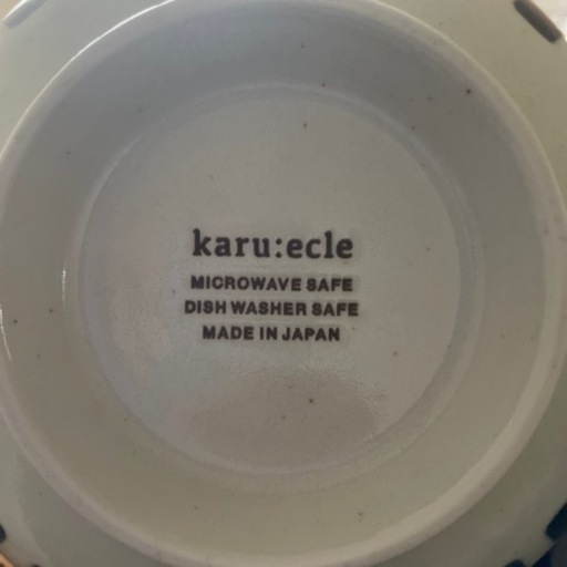 ニトリ　超軽量麺丼皿　カル：エクレ（青格子）　13皿