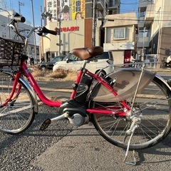 中古24インチPanasonic電動アシスト自転車　8.9Ah ...