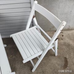 折りたたみ　テーブル＆チェアセット　オープンテラス　アウトドアの画像