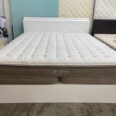 【愛品館 江戸川店 】 引き出し付き クイーンベッド NITORI（ニトリ）の画像