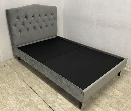 3/16処分!!】Francfranc セミダブルベッド グレー