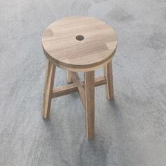 0314-250 木製丸椅子