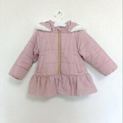 定価1着3500程　2着セットでお得にどうぞ💓 フリル付き　コート 洗えるファイバーダウン デビロック　100 90　双子　姉妹の画像