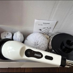 電動お掃除ブラシ バスポリッシャー 替えブラシ8本付き 伸縮可能 コードレスの画像