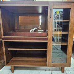 収納棚　ダークブラウン　幅(W)900mm × 奥行(D)440...