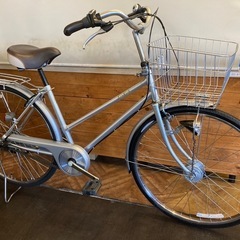 後輪タイヤ・後輪チューブ新品！】LEDオートライト 6段変速 折りたたみ