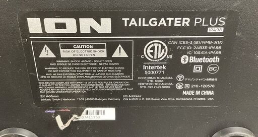 ION Bluetooth 対応 スピーカー 低音強化機能搭載 50時間 バッテリー スマホ充電可能 ラジオ機能 動作確認済