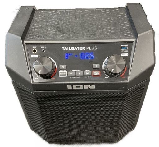 ION Bluetooth 対応 スピーカー 低音強化機能搭載 50時間 バッテリー スマホ充電可能 ラジオ機能 動作確認済