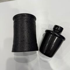 花瓶　2点セット　黒　美品の画像