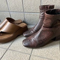 ブラウン【ショートブーツ】の画像
