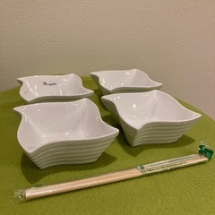 【箱あり】スクエア皿　小皿　セットの画像