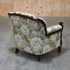 ≪yt1860ジ≫ 美品 カリモク家具 肘掛椅子 UK2600 コサージュ・グリーン 金華山織/1人掛けソファ/シングル/ブランド家具/UK2600GR/中古家具/宮城県仙台市 70303-17の画像