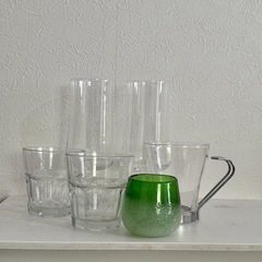 ワイングラス、普段使いのグラスなど6点