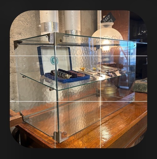 昭和レトロ ガラスケース モザイクガラス ストア