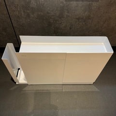 隠せる調味料ラック スライド小窓付 油はねガード