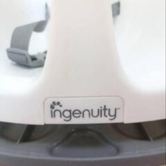 インジェニュイティ　ベビーチェア　赤ちゃん椅子　お食事テーブル　取外しテーブル付き！　白　ホワイトカラー　バンボもあります✨️の画像