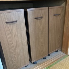 押入れ収納ブックワゴン　3個セット