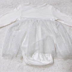 チュール　ロンパース　80サイズの画像