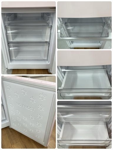 R245 ☀️ ジモティー限定価格！ おしゃれパステルピンク！ Haier 冷蔵庫 (148L 右開き）22年製 JR-NF148CK