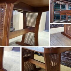 C29　美品　三越家具 ブルージュ オーク材 バタフライ テーブルの画像