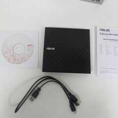 ASUS 外付けDVDドライブ SDRW-08D2S-U USBケーブル付きの画像