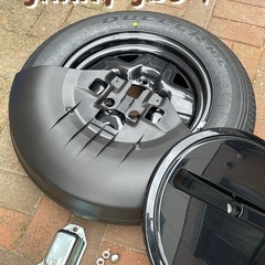 ジムニーjb64スペアタイヤとカバーセット　新車外し