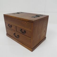 WOODWARE-KS 木製 ミニ箪笥 二段引出 小物収納 抽斗...