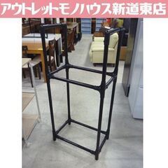 2段 タイヤラック 高さ127.5cm 黒 タイヤスタンド タイ...