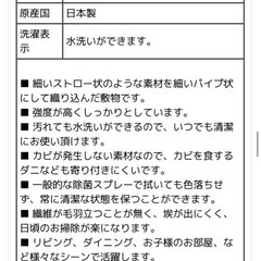 ラグ　撥水の画像