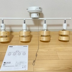 【値下げしました！】ニトリ シーリングライトNウッドリングP-4 