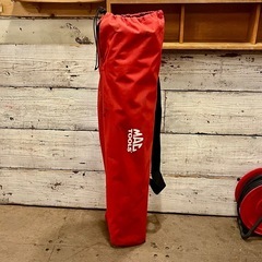【武蔵小山店】  MACTOOLS アウトドアチェア　アウトドア チェア 折りたたみ イス 足置き 付き キャンプ 持ち運び コンパクト 椅子 赤 フォールディング ピクニック　の画像
