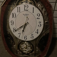 ジャンク品　壁時計　リズム　スモールワールド