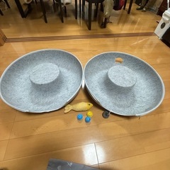 猫 トンネル キャットトンネル  猫ドーナツ 猫 ベッド ドームの画像