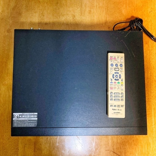 SHARP　HDD搭載DVDビデオ一体型レコーダー 