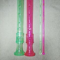 リコーダー2本の画像