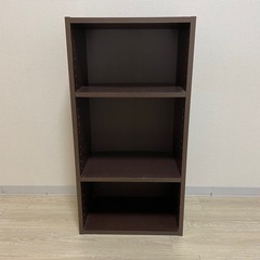 【譲渡先決定】カラーボックス 茶　棚高さ変更可