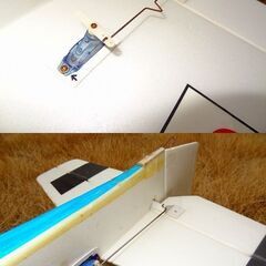 全幅90cmｘ全長90cm　軽量スチレン製　電動ラジコン飛行機　オリジナルスポーツ機　メカ一式付　すぐ飛びますの画像