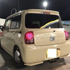 車検切れ❗️ラパン　カスタム　車高調　Jラインアクスル　ナビ　シートカバーの画像