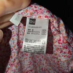 GU コート フード付き 150 女の子の画像