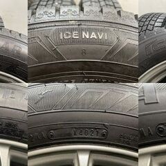タイヤ走行短め【GOODYEAR ICENAVI7/8 205/65R16】スタッドレス【ravrion LUMIERE 16インチ 6.5J5HPCD114.3+47】ヤリスクロス等　(MTD910)クレジットカード QRコード決済可能の画像
