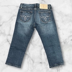 【美品】デニムパンツ❤七分丈　レディース　ジーパン　ボトムス　ズボンの画像