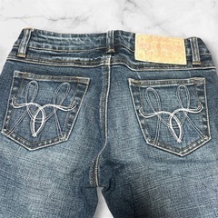 【美品】デニムパンツ❤七分丈　レディース　ジーパン　ボトムス　ズボンの画像