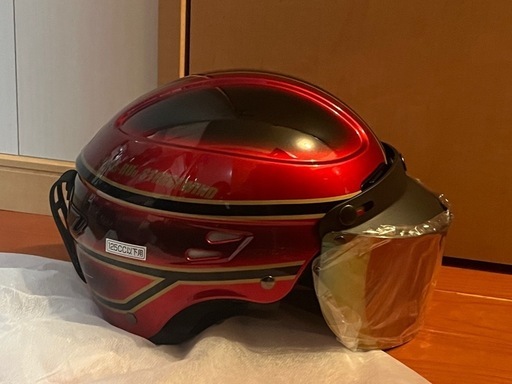 ヤールーヘルメット　ヴィンテージ　レッド(赤)