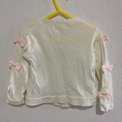 90 カーディガン　リボンの画像