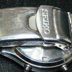 ◆取引条件有り◆ SEIKO腕時計 キャリバーH021-8050（美品 電池切れ 箱なし。延長バンド 取説付属）の画像