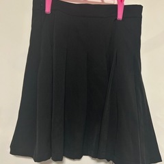 プリーツスカート 黒 XLの画像