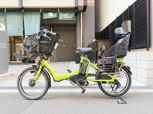 大阪府　子供乗せ　3人　ヤマハ　電動アシスト自転車 チャイルドシート付き