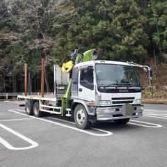 ISUZU材木運搬ﾋｱﾌﾞﾄﾗｯｸｸﾞﾗｯﾌﾟﾙﾛｸﾞﾘﾌﾄ日野...